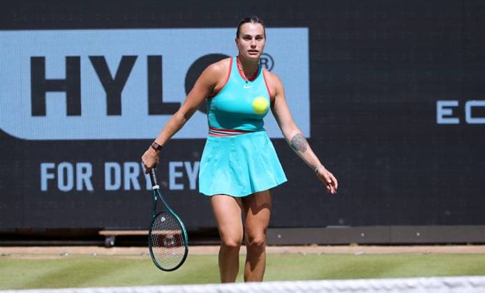 Aryna Sabalenka BLR at Steffi Graf Stadium Sport Semifinal HYLO Berlin Tennis Open Women on grass 21 06 2025