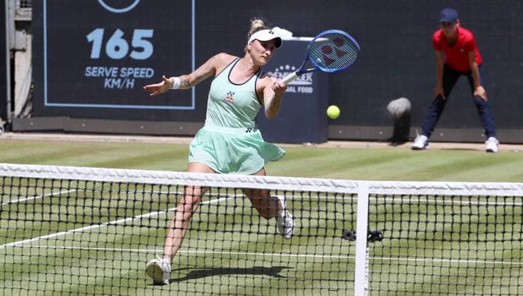 Marketa Vondrousova CZE at Steffi Graf Stadium Sport Semifinal HYLO Berlin Tennis Open Women on grass 21 06 2025