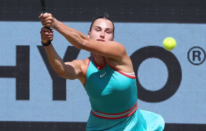 Aryna Sabalenka BLR at Steffi Graf Stadium Sport Semifinal HYLO Berlin Tennis Open Women on grass 21 06 2025