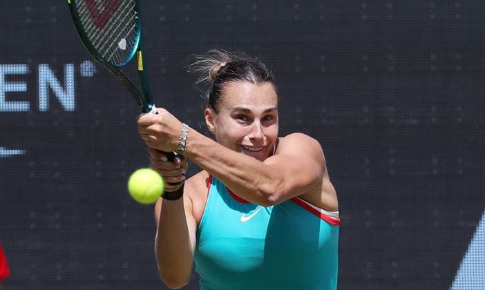 Aryna Sabalenka BLR at Steffi Graf Stadium Sport Semifinal HYLO Berlin Tennis Open Women on grass 21 06 2025