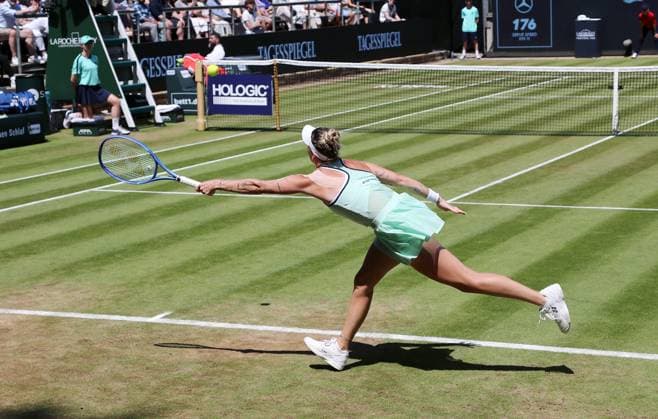 Marketa Vondrousova CZE at Steffi Graf Stadium Sport Semifinal HYLO Berlin Tennis Open Women on grass 21 06 2025