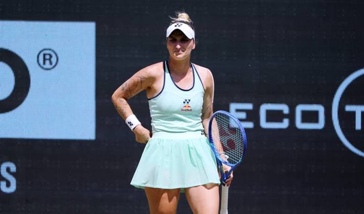 Marketa Vondrousova CZE at Steffi Graf Stadium Sport Semifinal HYLO Berlin Tennis Open Women on grass 21 06 2025