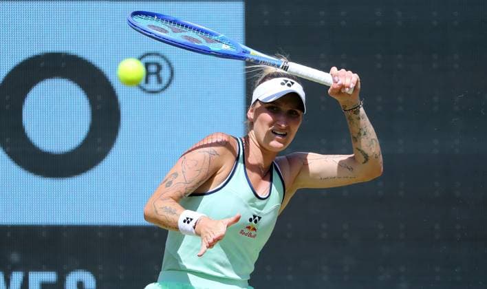 Marketa Vondrousova CZE at Steffi Graf Stadium Sport Semifinal HYLO Berlin Tennis Open Women on grass 21 06 2025