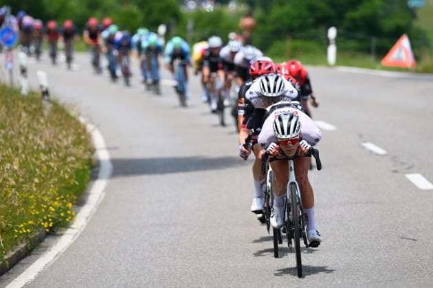 Tour de Suisse 2025 Stage 7 EMMETTEN, SWITZERLAND - JUNE 21 : Rider of Team UAE Team Emirates - XRG in action during stage 7 of the 88th edition of Tour de Suisse an UCI World Tour 2.UWT cycling road race stage for Men Elite of 207.3 km with start in Neuhausen am Rheinfall and finish in Emmetten on June 21, 2025 in Emmetten, Switzerland, 21 06 2025 ( Motordriver Kenny Verfaillie - Emmetten Switzerland  Copyright: xVincentxKalutx