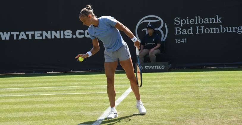 21 06 2025 Bad Homburg OPEN 2025 Womens Tennis Tournament WTA Match Veronika Kudermetova Russia vs Arantxa Rus NL Picture shows Arantxa Rus NL