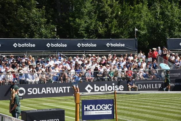 21 06 2025 Bad Homburg OPEN 2025 Womens Tennis Tournament WTA Spectator stands well filled despite the heat