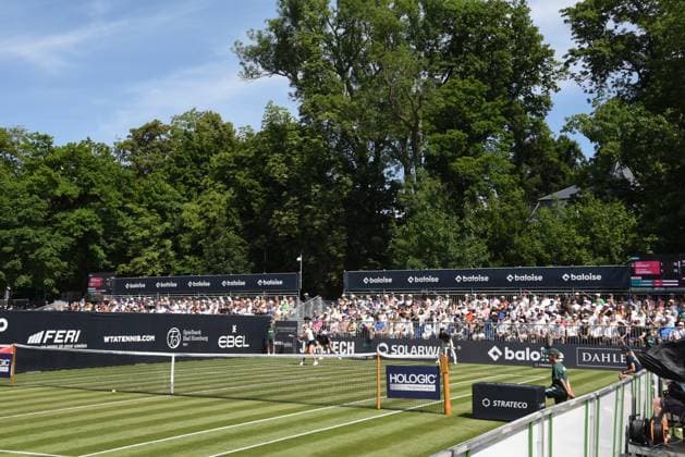 21 06 2025 Bad Homburg OPEN 2025 Womens Tennis Tournament WTA Spectator stands well filled despite the heat