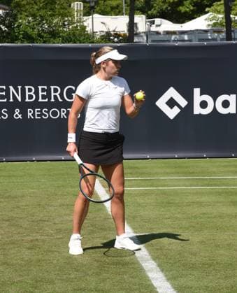 21 06 2025 Bad Homburg OPEN 2025 Womens Tennis Tournament WTA Match Cat McNally USA vs Victoria Azarenka Belarusian v l , picture shows Cat McNally USA