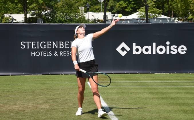21 06 2025 Bad Homburg OPEN 2025 Womens Tennis Tournament WTA Match Cat McNally USA vs Victoria Azarenka Belarusian v l , picture shows Cat McNally USA