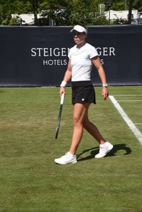 21 06 2025 Bad Homburg OPEN 2025 Womens Tennis Tournament WTA Match Cat McNally USA vs Victoria Azarenka Belarusian v l , picture shows Cat McNally USA