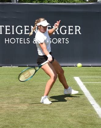 21 06 2025 Bad Homburg OPEN 2025 Womens Tennis Tournament WTA Match Cat McNally USA vs Victoria Azarenka Belarusian v l , picture shows Cat McNally USA