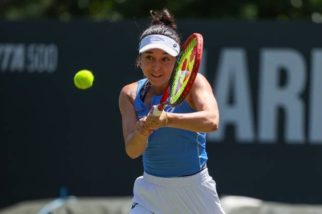 Bad Homburg on 21 06 2025 Womens Tennis Tournament WTA 500 Bad Homburg Open powered by Solarwatt 2025 Eva Lys GER against Ana Konjuh CRO v l , Eva Lys GER plays a backhand Copyright: JoaquimxFerreira