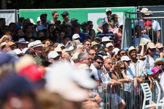 Bad Homburg on 21 06 2025 Womens Tennis Tournament WTA 500 Bad Homburg Open powered by Solarwatt 2025, Match Olga Danilovic SER vs Natasja Schunk GER v l , the event is heavily attended, spectators line up Copyright: JoaquimxFerreira