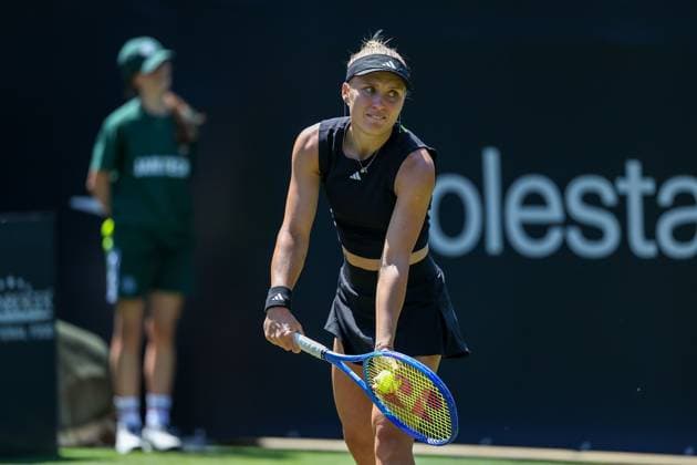 Bad Homburg on 21 06 2025 Womens Tennis Tournament WTA 500 Bad Homburg Open powered by Solarwatt 2025 Vitalia Djatchenko vs Yuliia Starodubzeva UKR v l , Yuliia Starodubzeva UKR Copyright: JoaquimxFerreira