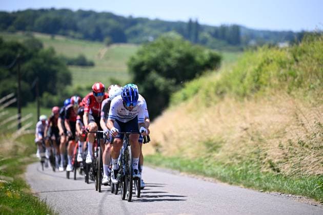 Baloise Belgium Tour 2025 Stage 4 DURBUY, BELGIUM - JUNE 21 : Rider of Israel - Premier Tech in action during stage 4 of the 94th edition of Baloise Tour of Belgium an UCI ProSeries 2.Pro cycling road race stage for Men Elite of 173.4 km with start in Durbuy and finish in Durbuy on June 21, 2025 in Durbuy, Belgium, 21 06 2025 ( Motordriver Guy De Vuyst - Durbuy Belgium  Copyright: xTomasxSiskx