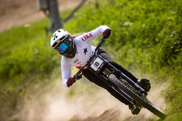 Whoop Mountainbike Downhill Worldcup Val di Sole NEF Gianna at Whoop Mountainbike Downhill Worldcup Val di Sole, 21 06 2025,in , photo Sebastian Sternemann