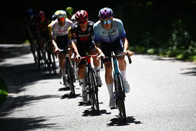 Baloise Belgium Tour 2025 Stage 4 DURBUY, BELGIUM - JUNE 21 : Rider of Unibet Tietema Rockets in action during stage 4 of the 94th edition of Baloise Tour of Belgium an UCI ProSeries 2.Pro cycling road race stage for Men Elite of 173.4 km with start in Durbuy and finish in Durbuy on June 21, 2025 in Durbuy, Belgium, 21 06 2025 ( Motordriver Guy De Vuyst - Durbuy Belgium  Copyright: xTomasxSiskx