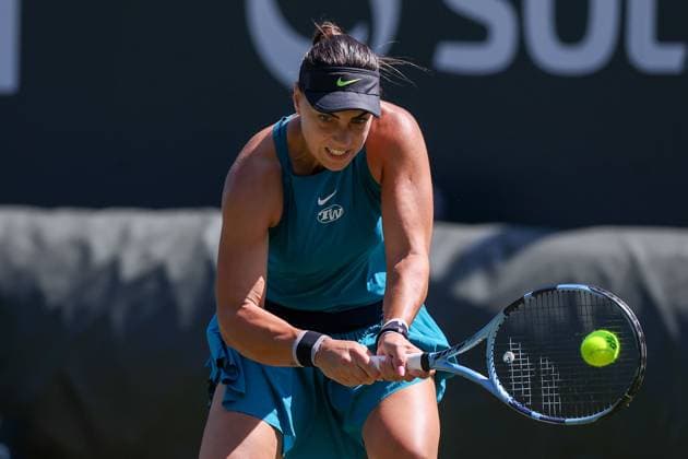 Bad Homburg on 21 06 2025 Womens Tennis Tournament WTA 500 Bad Homburg Open powered by Solarwatt 2025 Match Eva Lys GER vs Ana Konjuh CRO v l , Eva Lys GER cheers, thanks the fans Copyright: JoaquimxFerreira