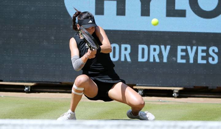Wang Xinyu CHN at Steffi Graf Stadium Sport Semifinal HYLO Berlin Tennis Open Women on grass 21 06 2025
