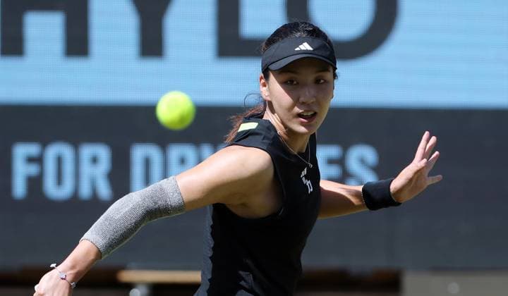 Wang Xinyu CHN at Steffi Graf Stadium Sport Semifinal HYLO Berlin Tennis Open Women on grass 21 06 2025