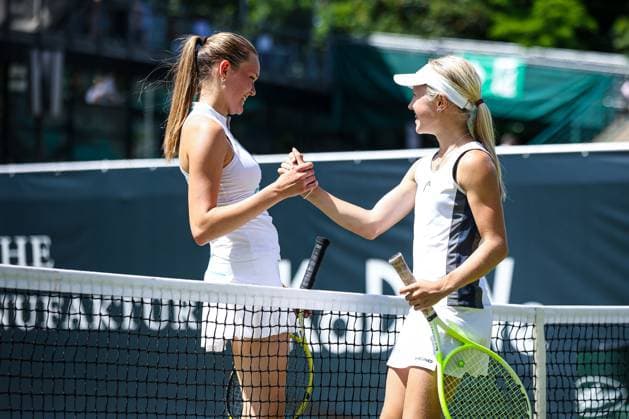 Eichholz, Delphine LTTC Rot Weiß and Strogalshchikova, Daria Tennis Club SCC Berlin , Berlin Tennis Junior Open 2025, Berlin, LTTC Rot Weiß , 21 06 2025, Copyright: xClaudioxGärtnerx