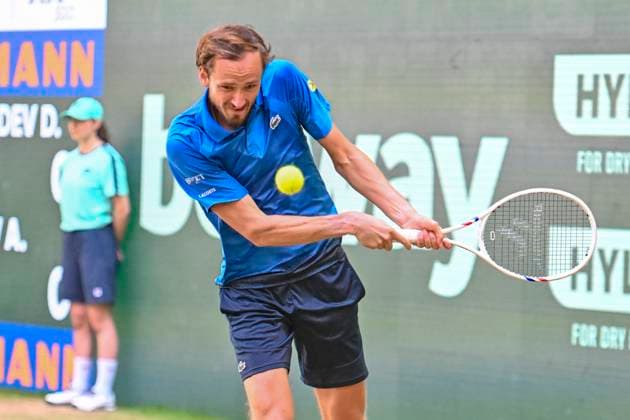 Daniil Medvedev 21 06 2025 Tennis TERRA WORTMANN OPEN ATP 500, OWL ARENA, TERRA WORTMANN OPEN, Copyright: xpepphotox xPeterxEppingerx pep00321, pep_20250621_hm_67955