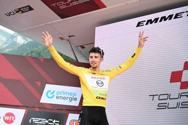 21-06-2025 Tour De Suisse; Tappa 07 Neuhausen Am Rheinfall - Emmetten; 2025, Arkea - Beb Hotel; Vauquelin, Kevin; Emmetten; 