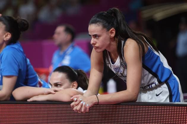 FIBA WOMEN S EUROBASKET 2025 Greece vs Turkiye Players of Greece react during the FIBA Women s EuroBasket 2025 Group A basketball match between Greece and Turkiye held at Peace and Friendship Stadium in Piraeus, Greece, on June 21, 2025. ONE INCH PRODUCTIONS PANAGIOTIS MOSCHANDREOU PIRAEUS Greece Copyright: xOnexInchxProductionsx 1IN_6968