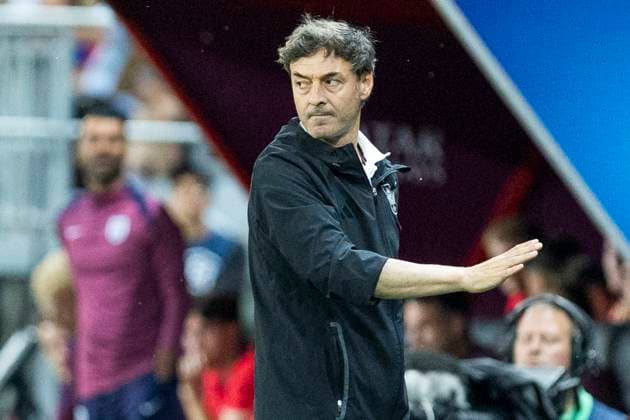 UEFA U21 European Championship, quarter-final Spain England 21 06 2025 Santi Denia Spain, head coach at the UEFA U21 European Championship quarter-final match between Spain England, on 21 06 2025, Anton Malatinsky Stadium, Trnava, Slovakia Copyright: xBEAUTIFULxSPORTS Meuselx