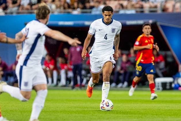 SPAIN U21, U 21 - ENGLAND U21 Jarell Quansah of England during the UEFA European Under-21 Championship 2025 Quarterfinal football match between Spain U21 and England U21. Stadium City Arena, Trnava, Slovakia, June 21, 2025. Photo by Branislav Racko Copyright: xx 080A1554