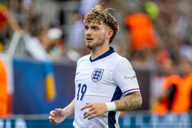 SPAIN U21, U 21 - ENGLAND U21 Harvey Elliott of England during the UEFA European Under-21 Championship 2025 Quarterfinal football match between Spain U21 and England U21. Stadium City Arena, Trnava, Slovakia, June 21, 2025. Photo by Branislav Racko Copyright: xx 080A1643