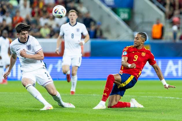 UEFA European Under-21 Championship, quarter-final Spain England 21 06 2025 Mateo Joseph Spain, 9 during the UEFA European Under-21 Championship quarter-final match between Spain England, on 21 06 2025, Anton Malatinsky Stadium, Trnava, Slovakia Copyright: xBEAUTIFULxSPORTS Meuselx