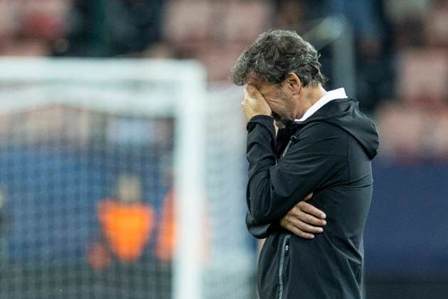 UEFA U21 European Championship, quarter-final Spain England 21 06 2025 Santi Denia Spain, head coach disappointed after the final whistle about the elimination in the UEFA U21 European Championship quarter-final match between Spain England, on 21 06 2025, Anton Malatinsky Stadium, Trnava, Slovakia Copyright: xBEAUTIFULxSPORTS Meuselx
