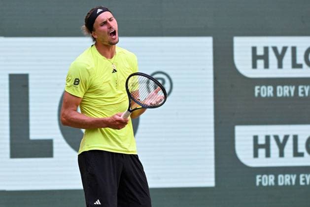 Halle, OWL Arena, 21 06 25, GER, Men, Tennis, Terra Wortmann Open 2025, Semifinal Picture Alexander ZVEREV Germany North Rhine-Westphalia Germany