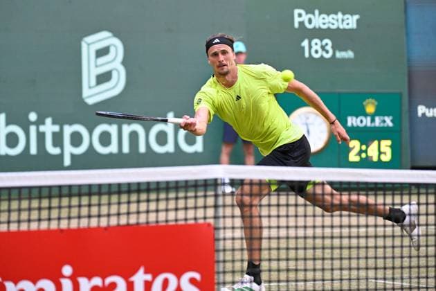 Halle, OWL Arena, 21 06 25, GER, Men, Tennis, Terra Wortmann Open 2025, Semifinal Picture Alexander ZVEREV Germany North Rhine-Westphalia Germany