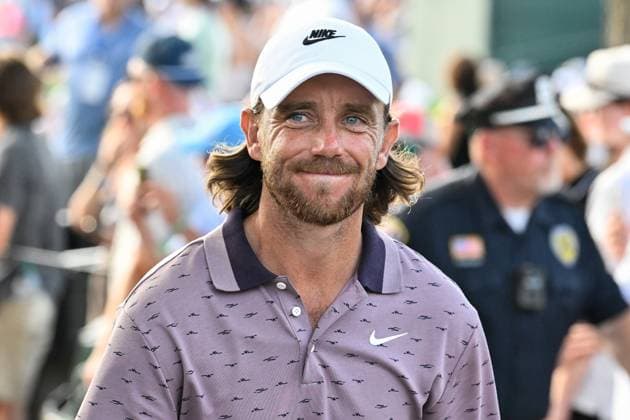 June 21, 2025: Tommy Fleetwood of Southport, England, walks to the 18th tee box during the third round of the PGA, Golf Herren Travelers Championship golf tournament held at TPC River Highlands in Cromwell CT. Cal Media Cromwell USA - ZUMAc04_ 20250621_zma_c04_008 Copyright: xEricxCanhax