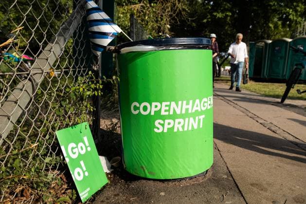 June 21, 2025, Copenhagen, Denmark: A trash can with the inscription Copenhagen Sprint seen during the 1st Copenhagen Sprint 2025 - Women s Elite, a 151,3 km one-day race from Roskilde to Copenhagen. The international cycling race Copenhagen Sprint will be held for the first time in Denmark. It is a so-called World Tour race that is expected to bring together many of the world s best riders. The women s race will be held on Saturday and the men s race on Sunday. Copenhagen Denmark - ZUMAs197 20250621_aaa_s197_407 Copyright: xKristianxTuxenxLadegaardxBergx