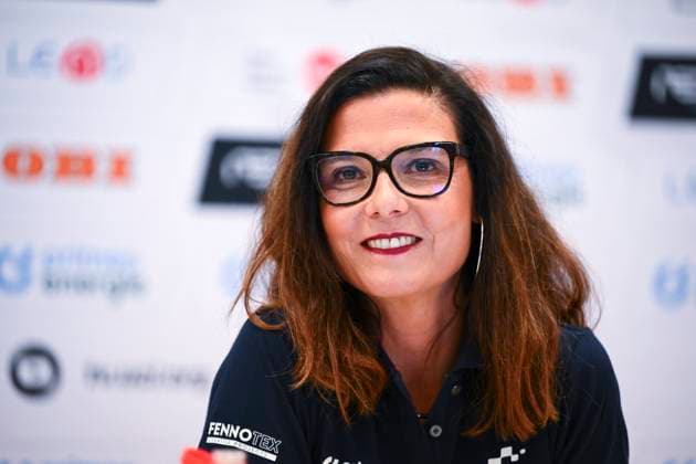Tour de Suisse 2025 Stage 8 EMMETTEN STOCKHUTTE, SWITZERLAND - JUNE 22 : Buchs Gabriella, CEO of Tour de Suisse, Senn Olivier, Event Director and Loosli David, Sports Director during a press conference, PK, Pressekonferenz during stage 8 of the 88th edition of Tour de Suisse an UCI World Tour 2.UWT Individual Time Trial stage for Men Elite of 10.1 km with start in Beckenried and finish in Emmetten Stockhutte on June 22, 2025 in Emmetten Stockhutte, Switzerland, 22 06 2025 ( Motordriver Kenny Verfaillie - Emmetten Stockhutte Switzerland Copyright: xVincentxKalutx