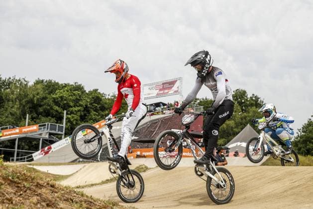 ARNHEM - Junior men in action during the 12th edition of the BMX World Cup on June 22, 2025 in Arnhem. ANP BART STOUTJESDIJK xVIxANPxSportx xxANPxIVx 530296204 originalFilename: 530296204.jpg