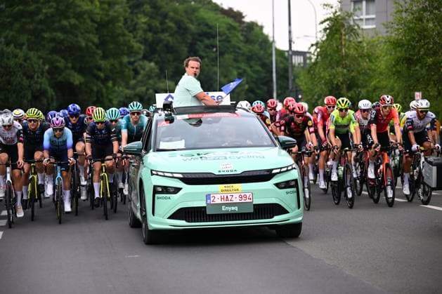 Baloise Belgium Tour 2025 Stage 5 BRUSSEL, BELGIUM - JUNE 22 : Nys Jan sportsdirector during stage 5 of the 94th edition of Baloise Tour of Belgium an UCI ProSeries 2.Pro cycling road race stage for Men Elite of 183.2 km with start in Brussel and finish in Brussel on June 22, 2025 in Brussel, Belgium, 22 06 2025 ( Motordriver Guy De Vuyst - Brussel Belgium  Copyright: xTomasxSiskx