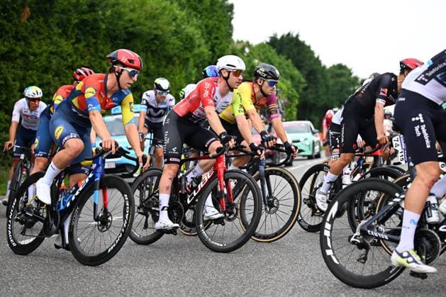 Baloise Belgium Tour 2025 Stage 5 BRUSSEL, BELGIUM - JUNE 22 : Rider of Intermarche - Wanty in action during stage 5 of the 94th edition of Baloise Tour of Belgium an UCI ProSeries 2.Pro cycling road race stage for Men Elite of 183.2 km with start in Brussel and finish in Brussel on June 22, 2025 in Brussel, Belgium, 22 06 2025 ( Motordriver Guy De Vuyst - Brussel Belgium  Copyright: xTomasxSiskx