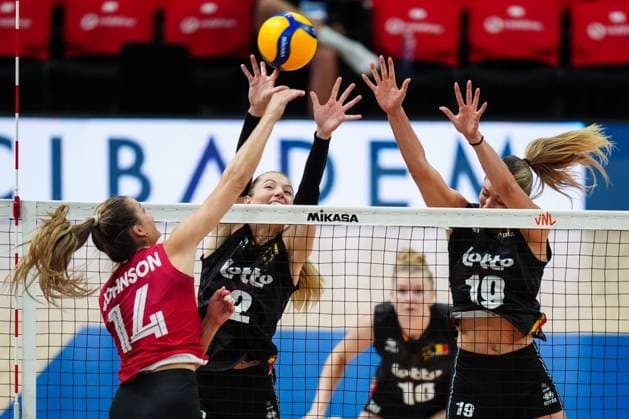 Volleyball, Women, Nations League, Belgium - Canada