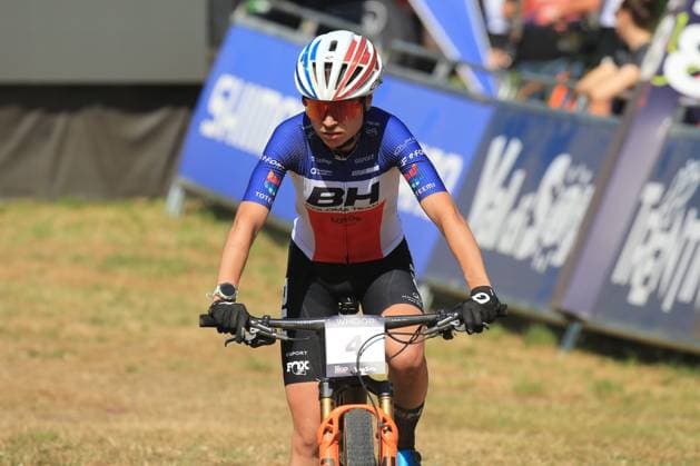 UCI MTB World Cup - XCO Pierre Teyssot MAXPPP ; UCI MTB World Cup - XCO. Commezzadura, Italy on June 22, 2025. Cross-Country Olympic Race, Women Under 23, Olivia Onesti (FRA) Pierre Teyssot Maxppp Commezzadura Trentino Italy  Copyright: xMAXPPPxPierrexTeyssotx PT1_4566 PT1_4566
