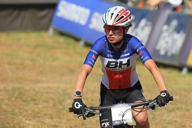 UCI MTB World Cup - XCO Pierre Teyssot MAXPPP ; UCI MTB World Cup - XCO. Commezzadura, Italy on June 22, 2025. Cross-Country Olympic Race, Women Under 23, Olivia Onesti (FRA) Pierre Teyssot Maxppp Commezzadura Trentino Italy  Copyright: xMAXPPPxPierrexTeyssotx PT1_4568 PT1_4568