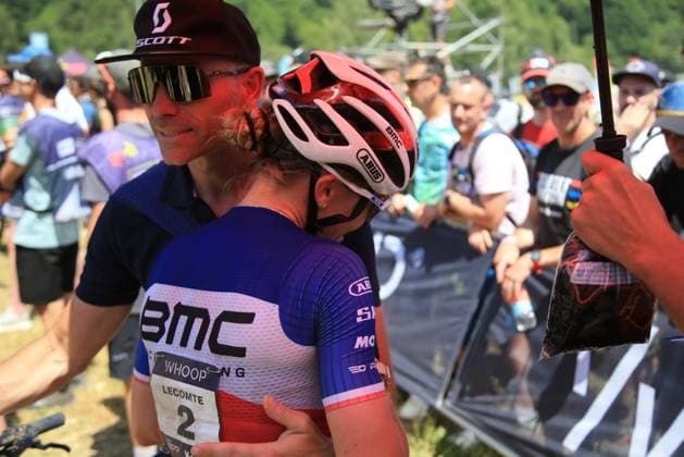 UCI MTB World Cup - XCO Pierre Teyssot MAXPPP ; UCI MTB World Cup - XCO. Commezzadura, Italy on June 22, 2025. Cross-Country Olympic Race, Women, Loana Lecomte (FRA) Pierre Teyssot Maxppp Commezzadura Trentino Italy  Copyright: xMAXPPPxPierrexTeyssotx PT1_5152 PT1_5152