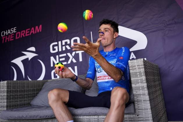 Widar Jarno of Lotto Development Team blue jersey during the stage 8 of the Giro Next Gen 2025, from Pinerolo (To) to Pinerolo (To), 147 km, Italy - Sunday, June 22, 2025. - cycling.  Copyright: xFabioxFerrari LaPressex
