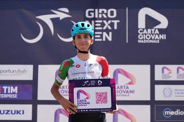 Turconi Filippo of Vf Group Bardianicsf-Faizane during the stage 8 of the Giro Next Gen 2025, from Pinerolo (To) to Pinerolo (To), 147 km, Italy - Sunday, June 22, 2025. - cycling.  Copyright: xGianxMattiaxD Alberto LaPressex