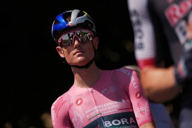 Tuckwell Luke of Red Bull - Bora - Hansgrohe Rookies pink jersey during the stage 8 of the Giro Next Gen 2025, from Pinerolo (To) to Pinerolo (To), 147 km, Italy - Sunday, June 22, 2025. - cycling.  Copyright: xGianxMattiaxD Alberto LaPressex