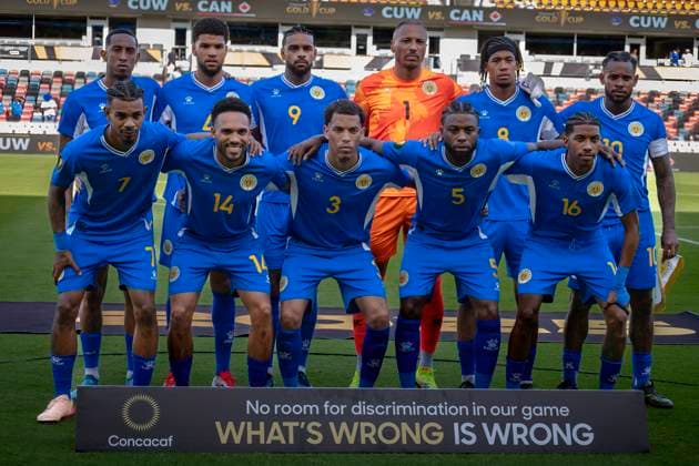 June 21, 2025, Houston, Texas, USA: Team Curacao before the 2025 CONCACAF Gold Cup, Curacao and Canada at Shell Energy Stadium in Houston, Texas, on Saturday, June 21, 2025. Houston USA - ZUMAp213 20250621_znp_p213_015 Copyright: xLynnxPenningtonx