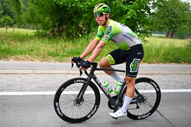 Baloise Belgium Tour 2025 Stage 5 BRUSSEL, BELGIUM - JUNE 22 : Rider of Team Wagner Bazin WB during stage 5 of the 94th edition of Baloise Tour of Belgium an UCI ProSeries 2.Pro cycling road race stage for Men Elite of 183.2 km with start in Brussel and finish in Brussel on June 22, 2025 in Brussel, Belgium, 22 06 2025 ( Motordriver Guy De Vuyst - Brussel Belgium  Copyright: xTomasxSiskx